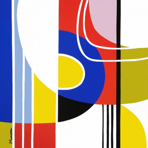 Muriel Matt - Abstrait 2 80x80 cm